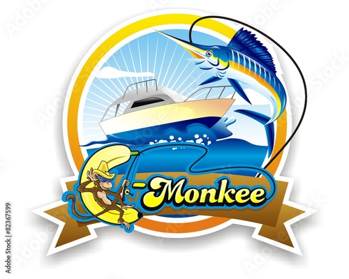 fishing logo image vector