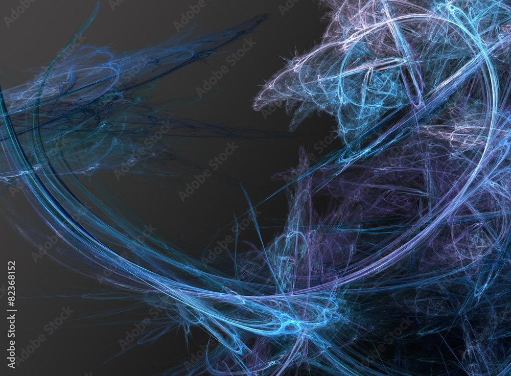 Blue and Purple Abstract Fractal Swirls Blue and Purple Abstract Fractal Swirls