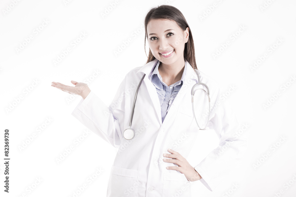 Smiling medical doctor woman with stethoscope Smiling medical doctor woman with stethoscope