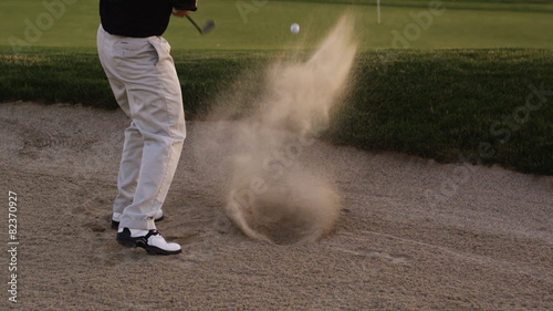 man playing golf