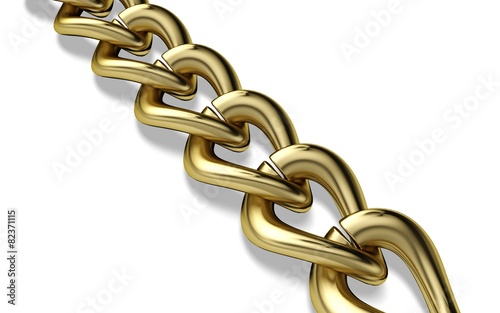 Chain. 3D. Chain Links