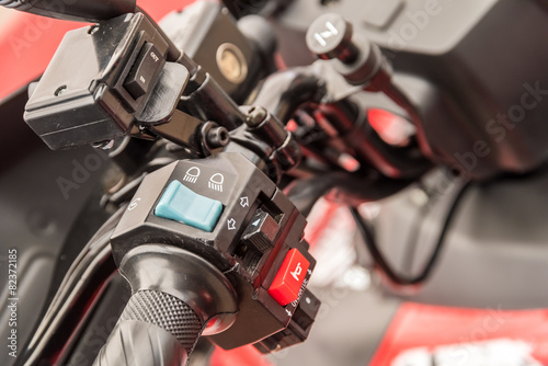 ATV Gearbox Lever Shift Closeup