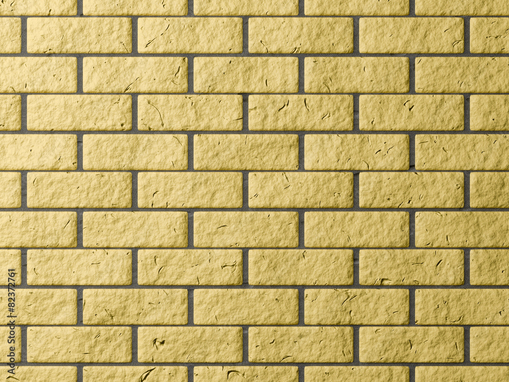 Obraz premium Yellow brick wall