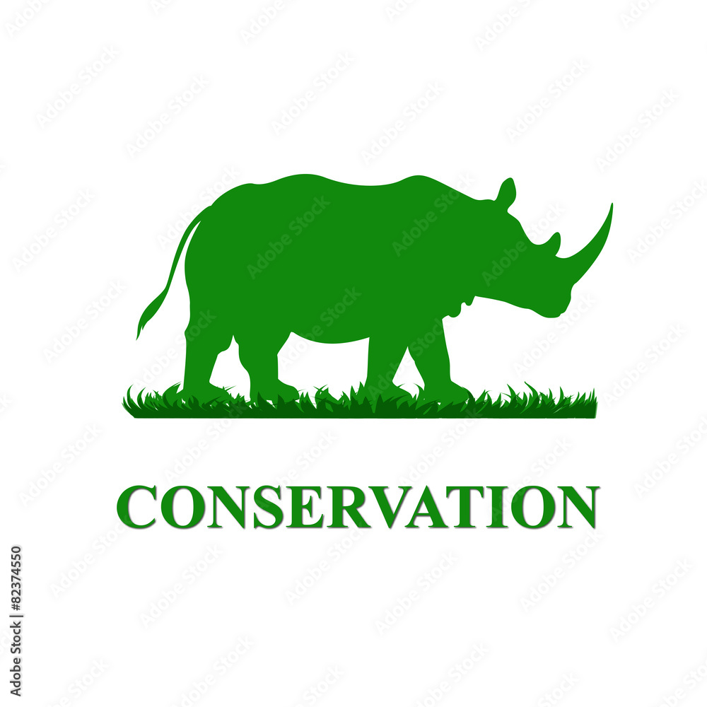 Obraz premium Rhinoceros Conservation