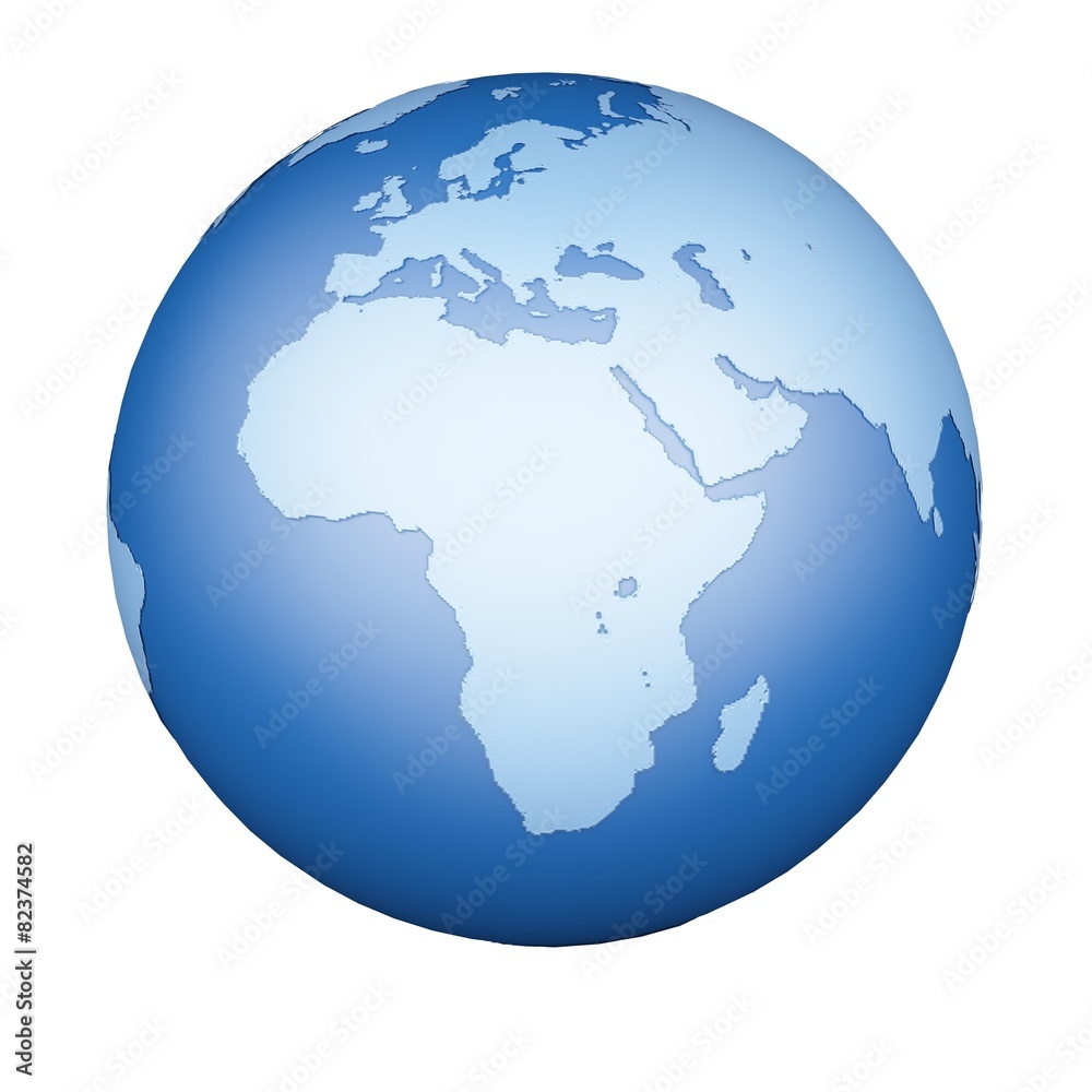 Globe. 3D. Africa Elements of this image furnished by NASA.