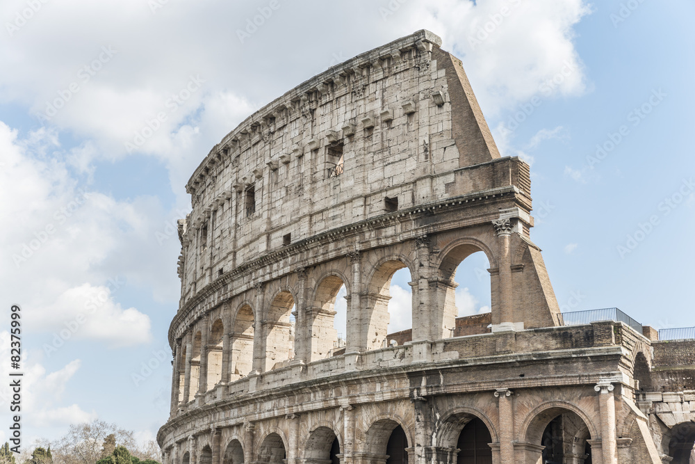 Arcade of the Roman Colosseum.Italy