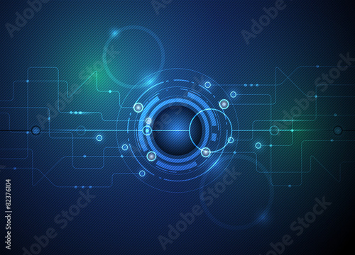 Vector illustration Abstract futuristic circuit board