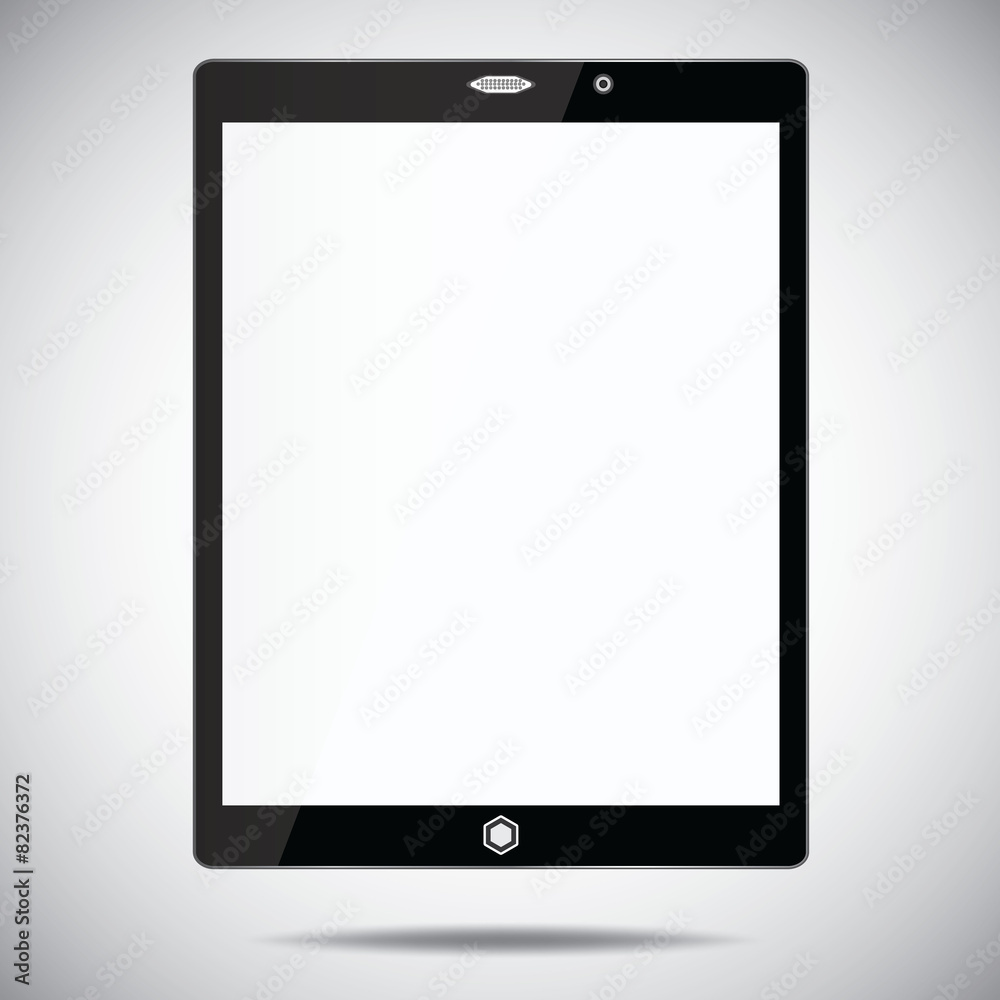 tablet computer with blank screen isolated on white background tablet computer with blank screen isolated on white background