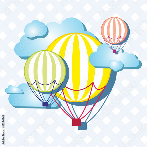 Balloons on the sky