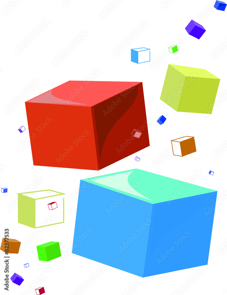 Obraz premium кубы