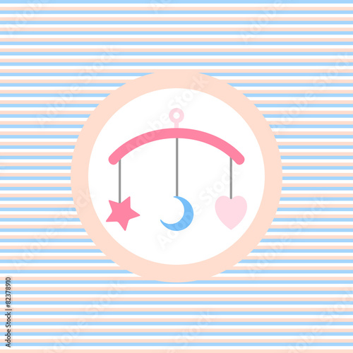 Children lullaby toy color flat icon