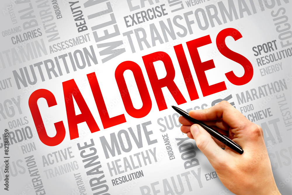 CALORIES word cloud, fitness, sport, health concept CALORIES word cloud, fitness, sport, health concept