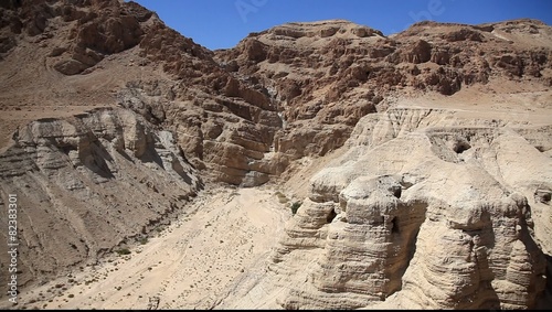 Qumran caves where Dead Sea Scrolls were found