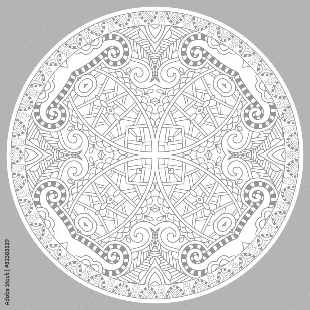 coloring book page for adults - zendala