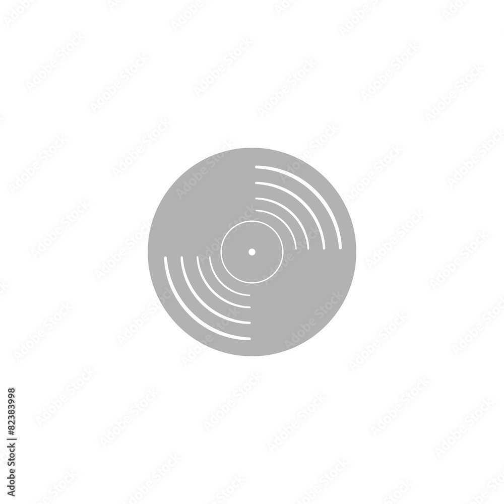 Simple icon vinyl record. Simple icon vinyl record.