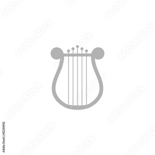 Simple icon lyre.
