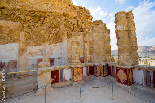 Masada in Israel photo