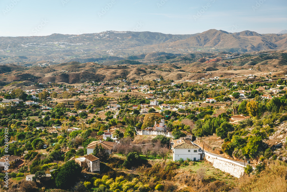 View from the Mijas village to Fuengirola town