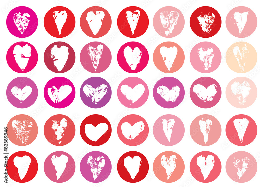 Heart stamps Heart stamps