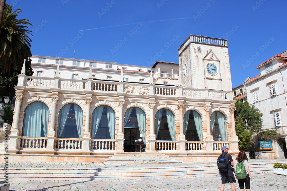 Die Loggia von Hvar (Dalmatien) im Stil der Renaissance