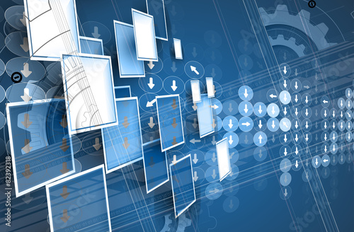 New future technology concept abstract background