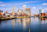 Providence, Rhode Island River Skyline