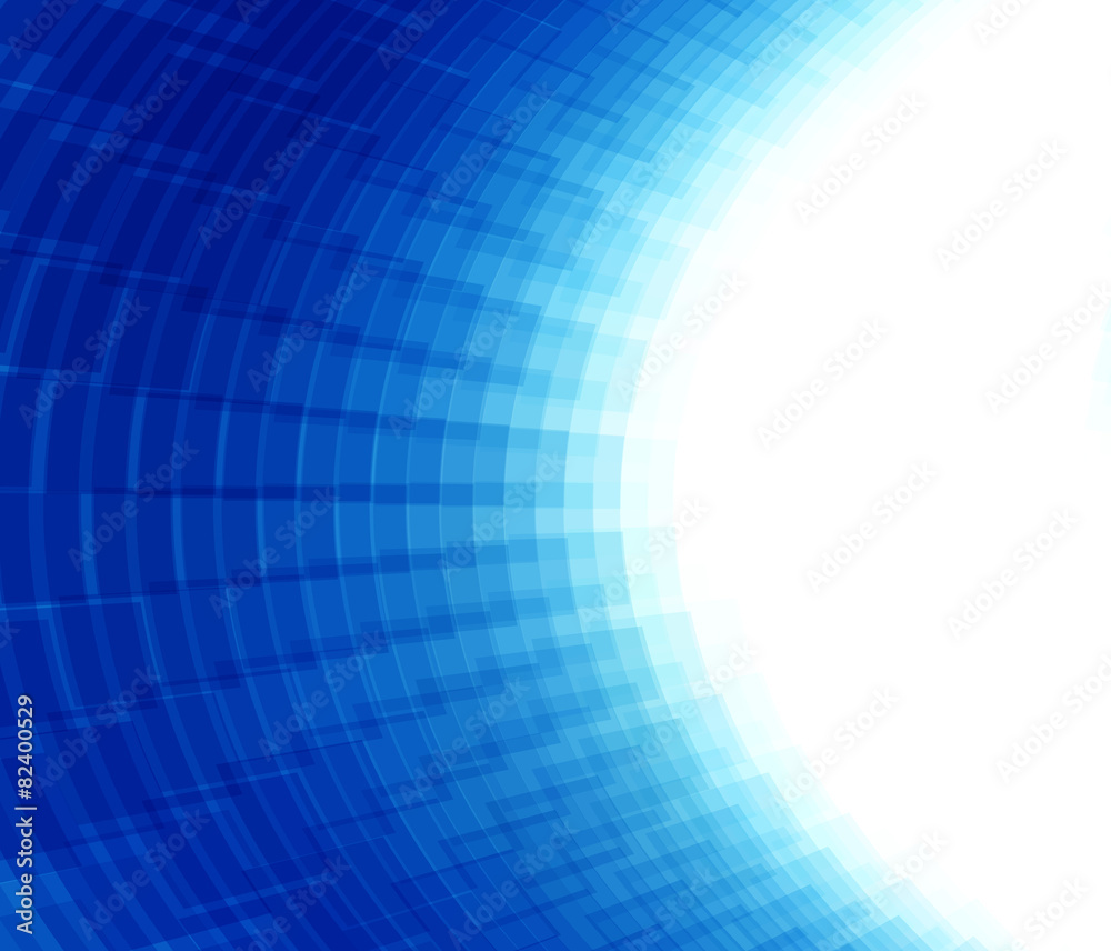 Abstract blue perspective background