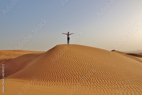 girl in desert