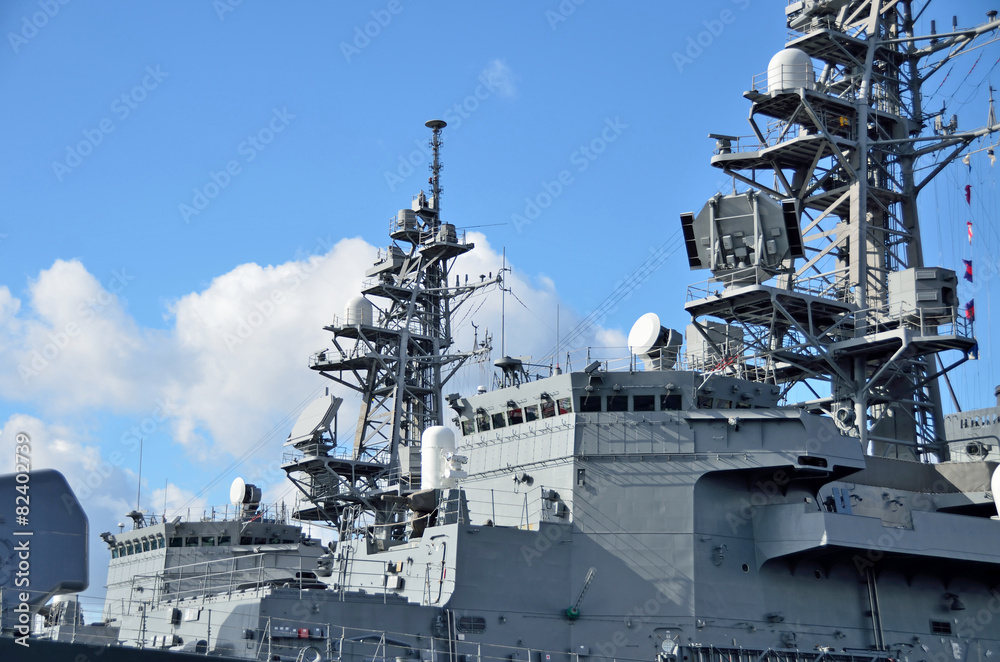 Bridge of destroyer, JMSDF,Hiroshima Bridge of destroyer, JMSDF,Hiroshima