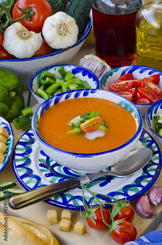Spanish Cuisine. Gazpacho.