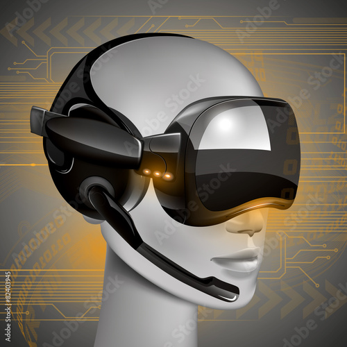 Virtual Headset vector