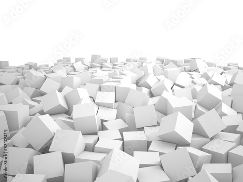 Heap of cubes  3D