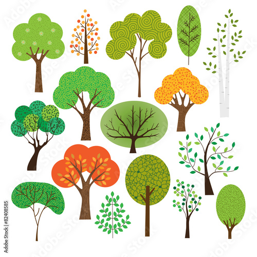 Seasonal trees graphics