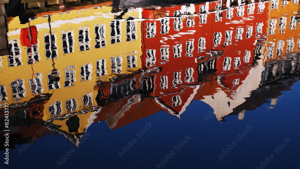 building reflected on water