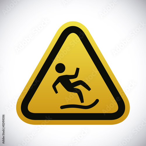 Danger advert design.