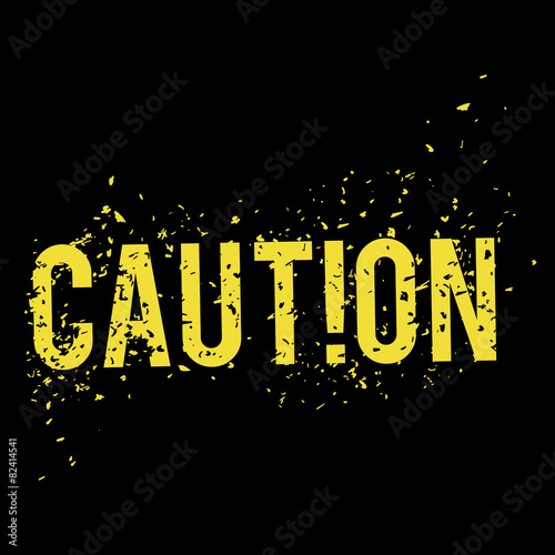 Danger advert design.