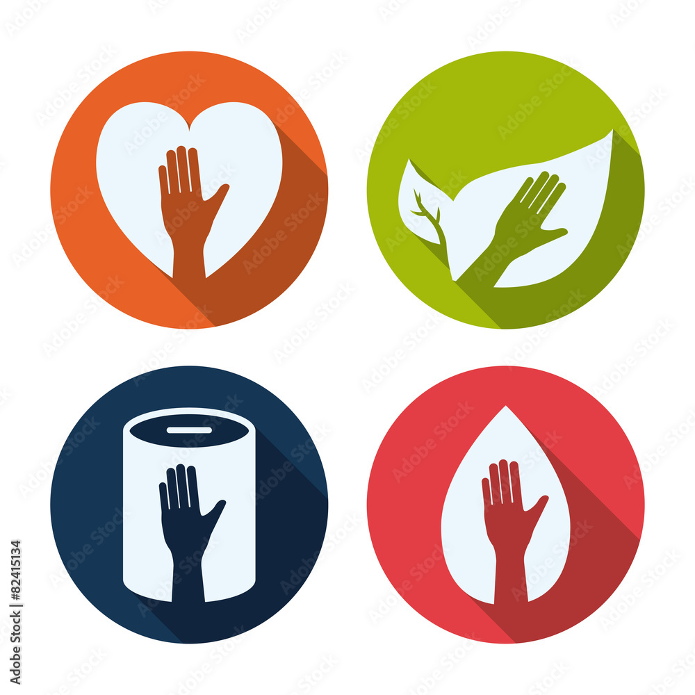 Fototapeta premium Volunteer design.
