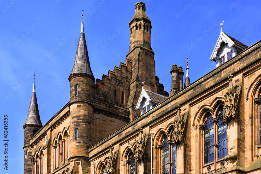Glasgow University's towers - a Glasgow landmark built in the 18