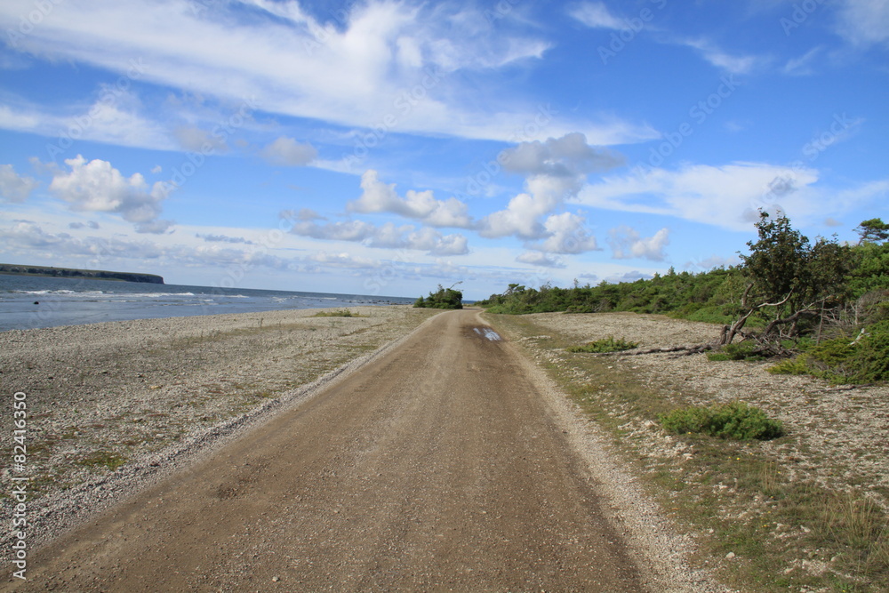 Küstenstraße auf Gotland