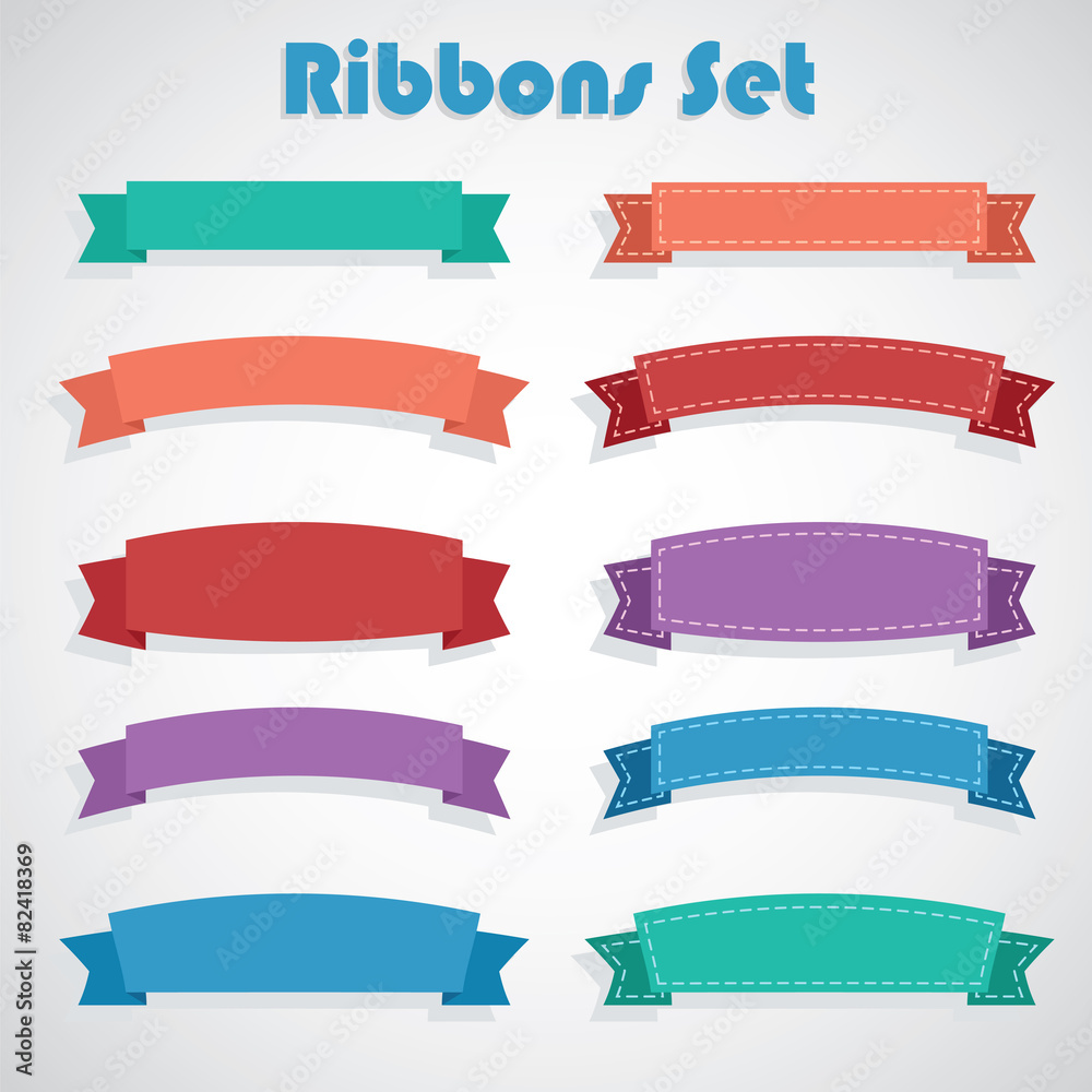 Ribbons set