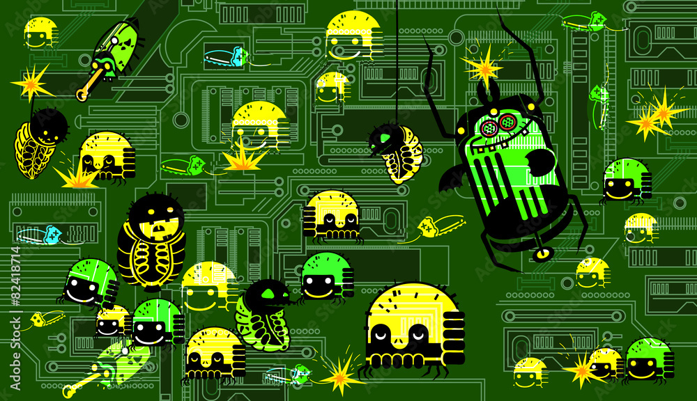 Obraz premium computer virus