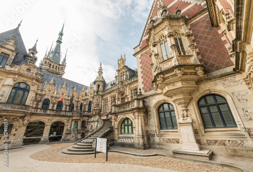 Benedictine palace in neo-Gothic and neo-renaissance styles buil