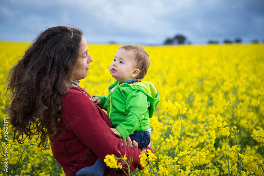 mom and baby in nature mom and baby in nature