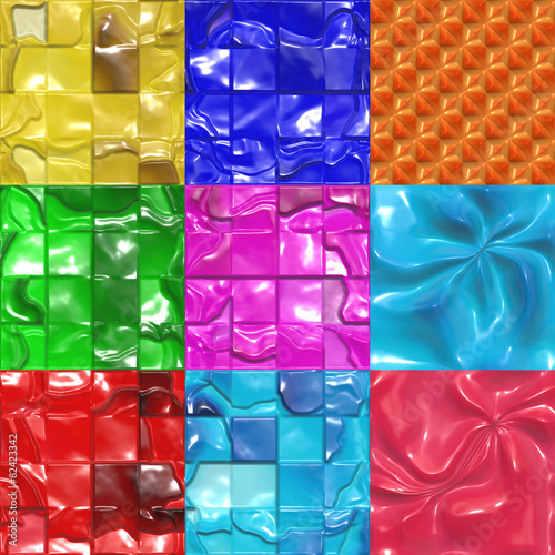 Set of candy tiles textures