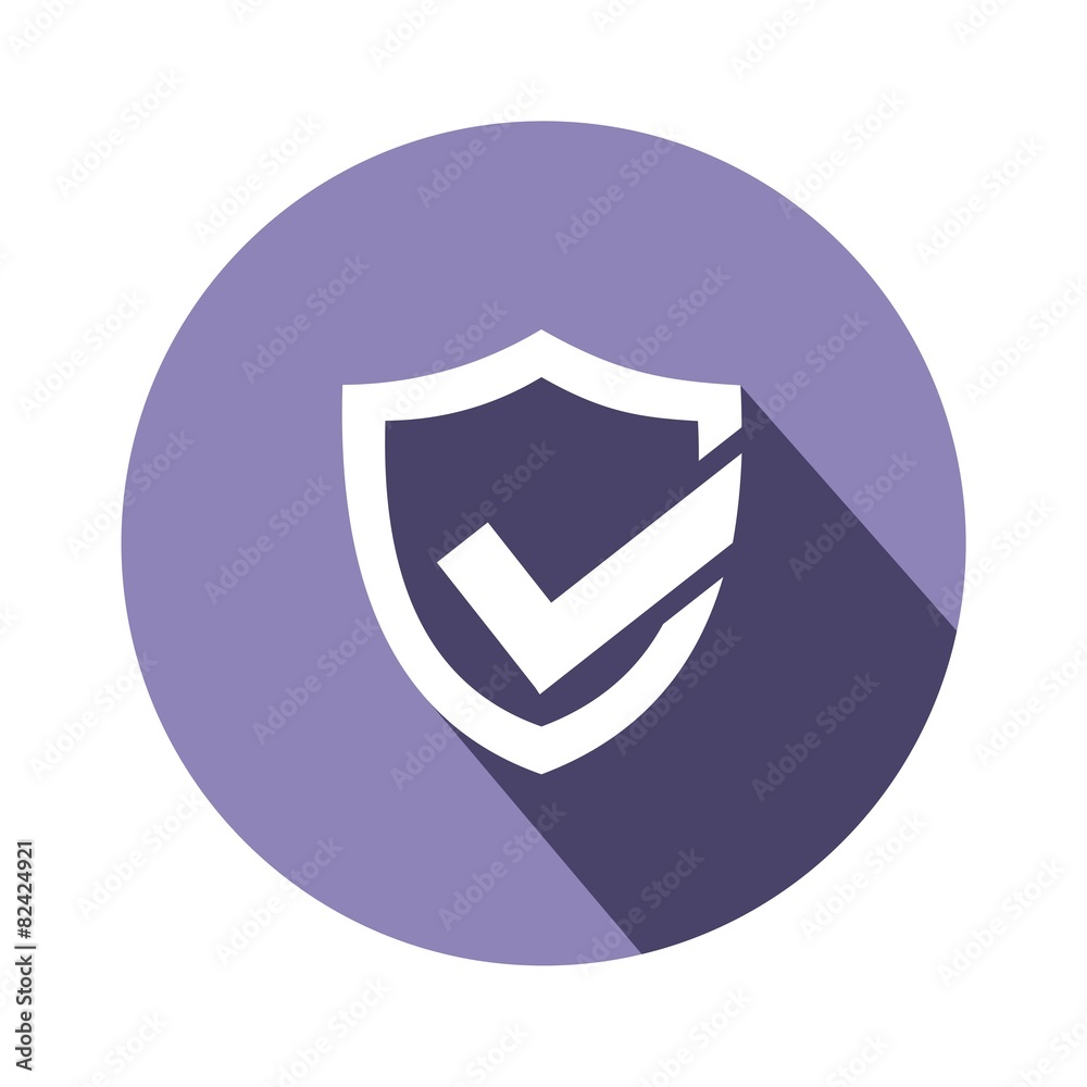 Icono escudo seguro morado sombra Icono escudo seguro morado sombra