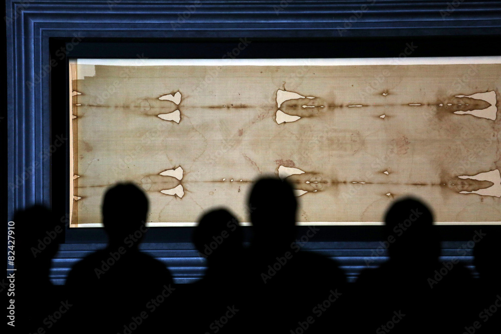 Fototapeta premium ostensione della sacra sindone a torino