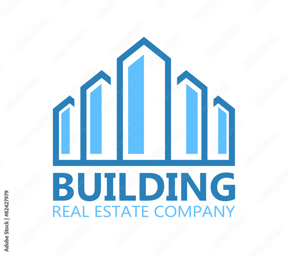Building logo or symbol icon Building logo or symbol icon