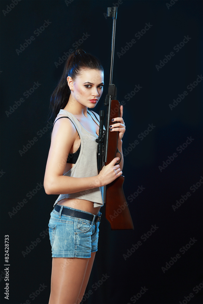 girl with gun