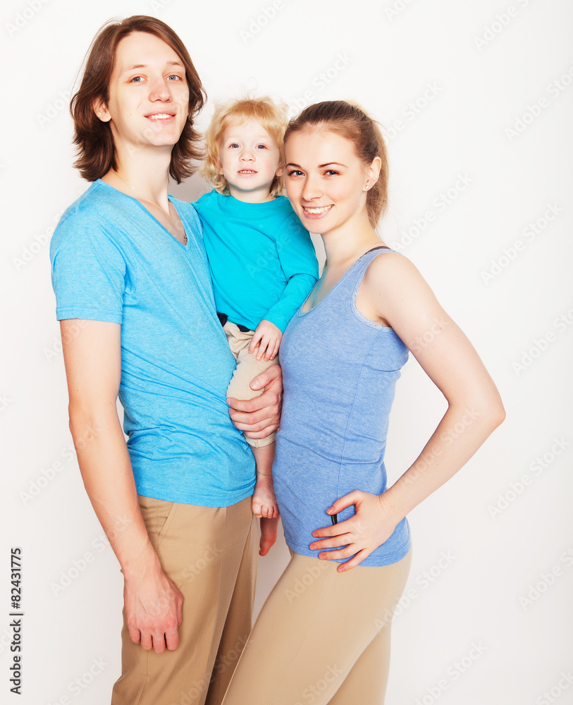 Happy sporty family Happy sporty family