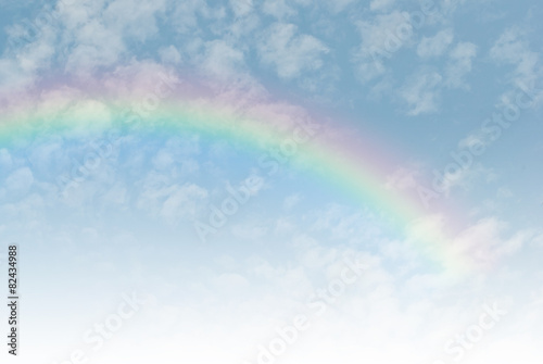 rainbow in the blue sky after the rain © rakop_ton
